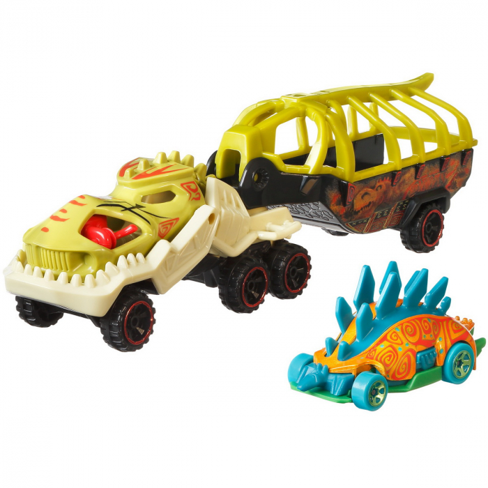 Set Camion Si Masina Sport Hot Wheels Fossil Night [2]