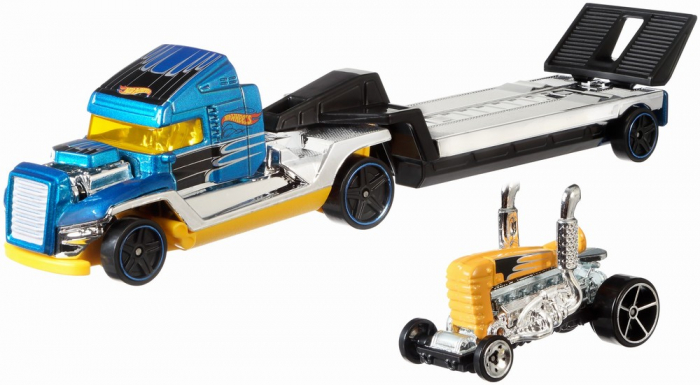 Set Camion Si Masina Sport Hot Wheels Steel Power [3]