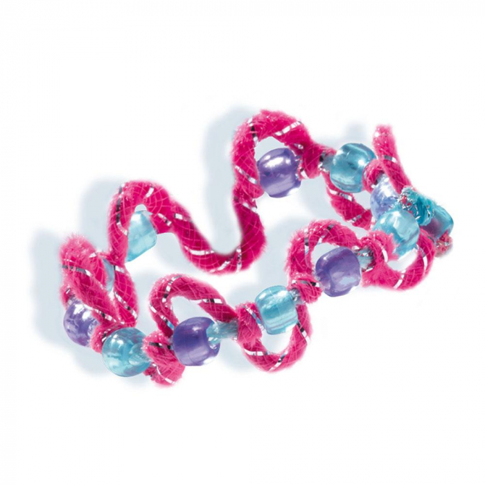 Set creativ pentru copii - Bratari cu margele, sclipici si accesorii decorative [4]