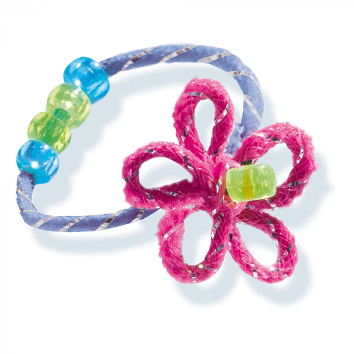 Set creativ pentru copii - Bratari cu margele, sclipici si accesorii decorative [5]