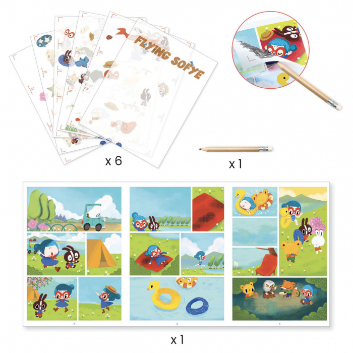 Joc creativ benzi animate Sofie, Djeco [3]
