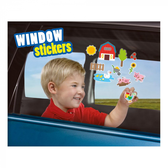 Set creativ - Autocolante pentru fereastra, Ferma [4]