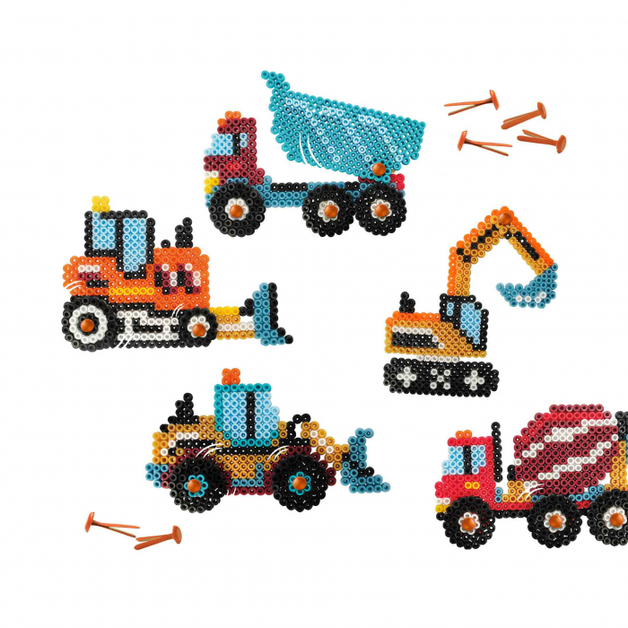 Set creativ Beedz - Margele de calcat Autovehicule de constructie [3]
