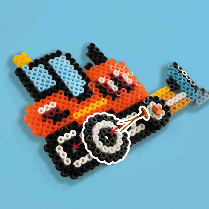 Set creativ Beedz - Margele de calcat Autovehicule de constructie [4]