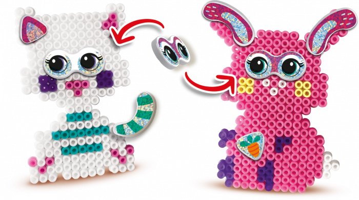 Set creativ copii Beedz – Margele de calcat Funpins animale [3]
