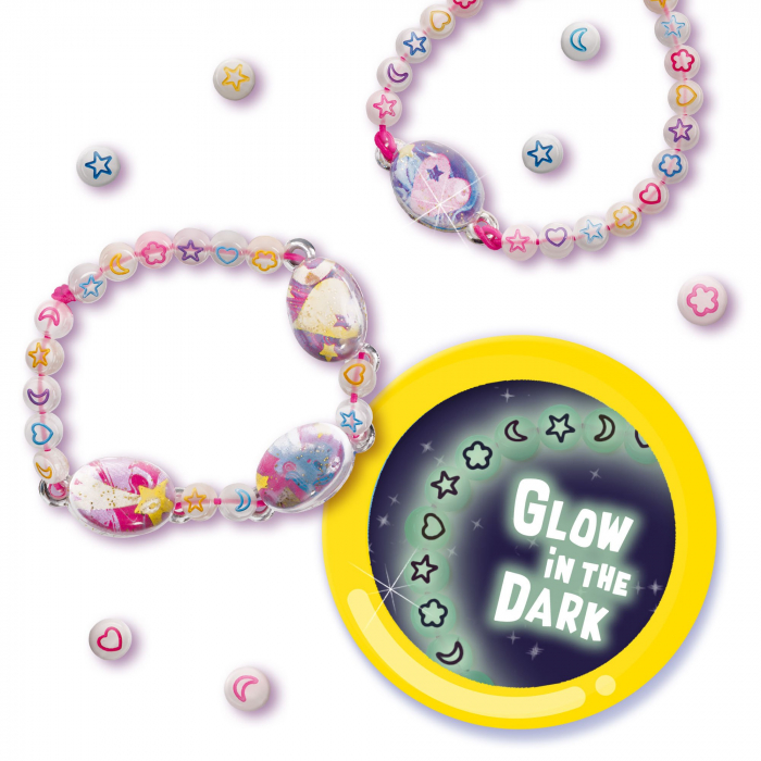 Set creativ pentru copii - - Bratari cu tematica galaxie Glow in the Dark [4]