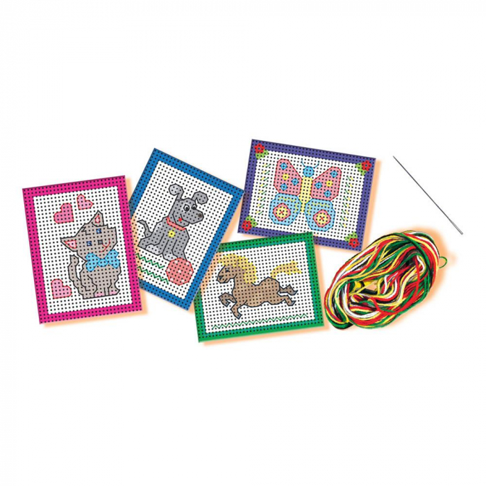 Set creativ copii - Invat broderie [2]