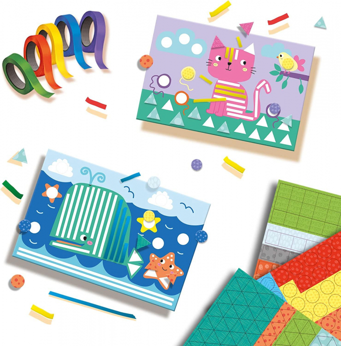 Set creativ copii - Invat sa lipesc si sa recunosc forme [4]