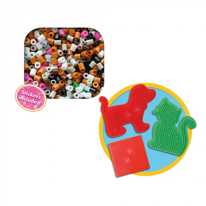 Set creativ copii - Margele de calcat cu Animale Beedz [3]