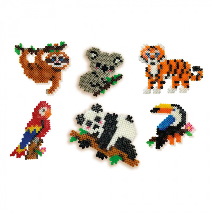 Set creativ copii - Margele de calcat cu Animale din Jungla Beedz [2]