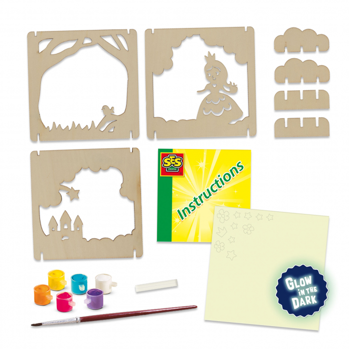 Set creativ copii - Povesti cu cutie de umbre, glow in the dark [3]