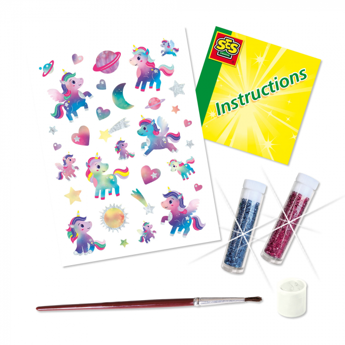 Set creativ copii - Tatuaje Unicorn galaxie [2]