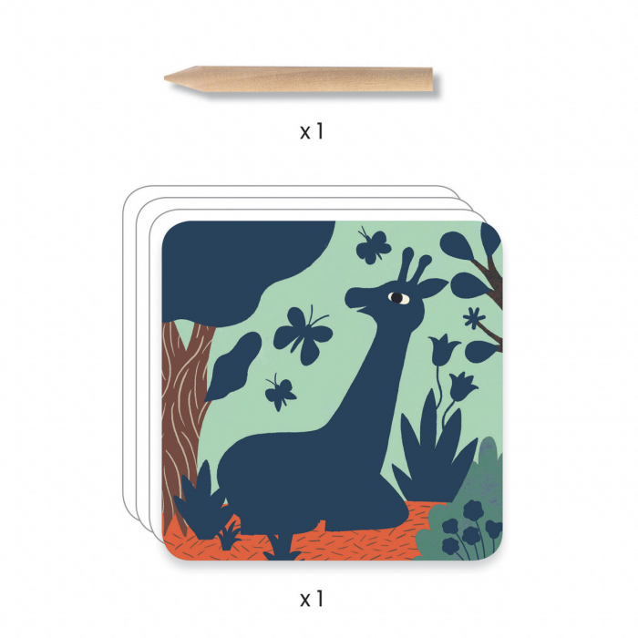Joc creativ de razuit Animale mari pentru cei mici, Djeco [8]