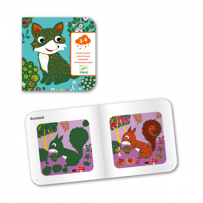 Joc creativ de razuit Animale prietenoase, Djeco [8]