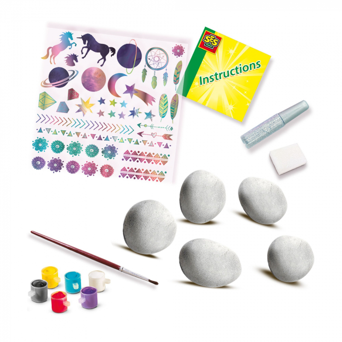 Set creativ - Decoreaza pietre cu tematica Galaxie [2]
