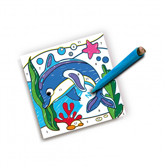 Set creativ - Deseneaza pe numere, 6 planse [3]