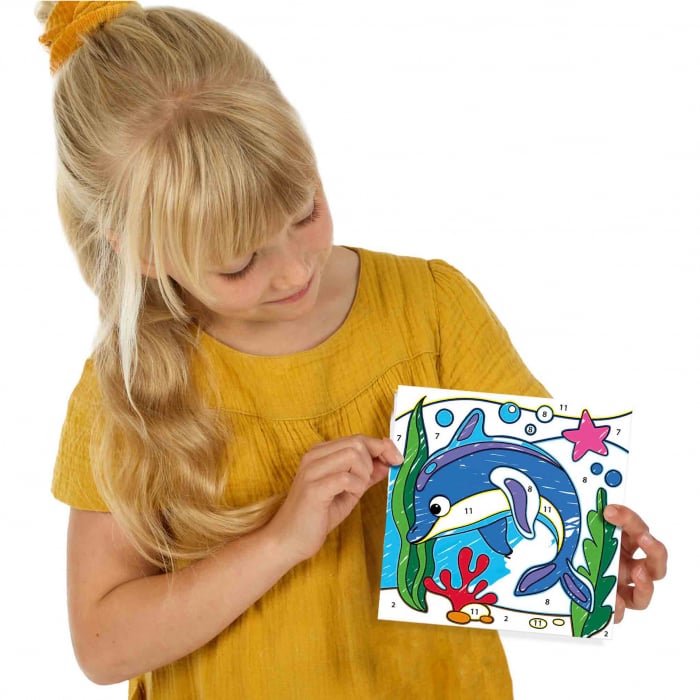 Set creativ - Deseneaza pe numere, 6 planse [5]