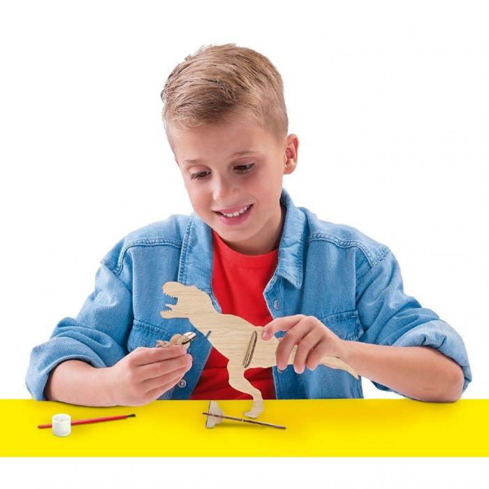 Set creativ - Desenez dinozauri din lemn cu markere cu aerograf [5]