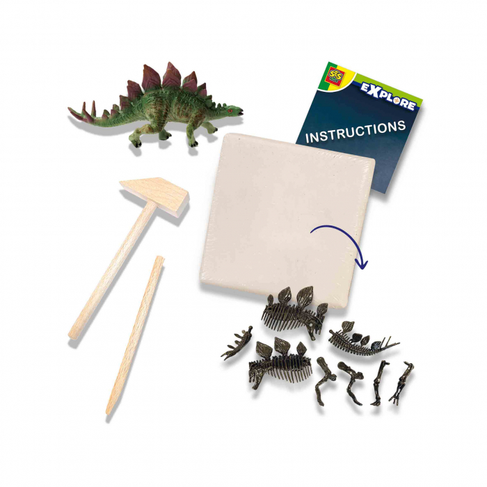 Set creativ Dino si excavarea scheletului 2 in 1 - Stegozaur [2]