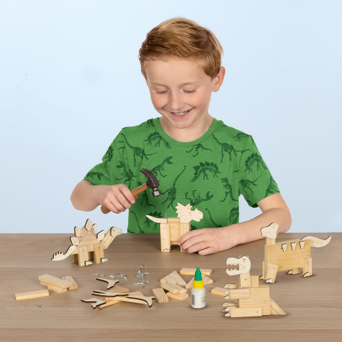 Set creativ - Dinozauri din lemn [3]