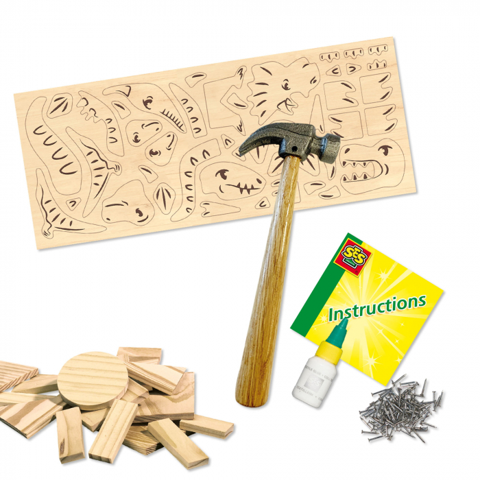 Set creativ - Dinozauri din lemn [2]