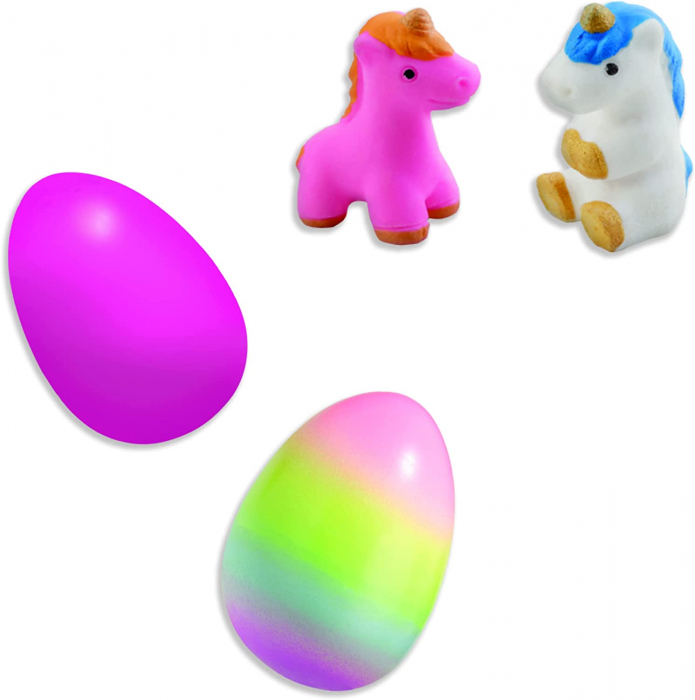 Set oua de jucarie pentru copii cu unicorni care eclozeaza in apa [4]
