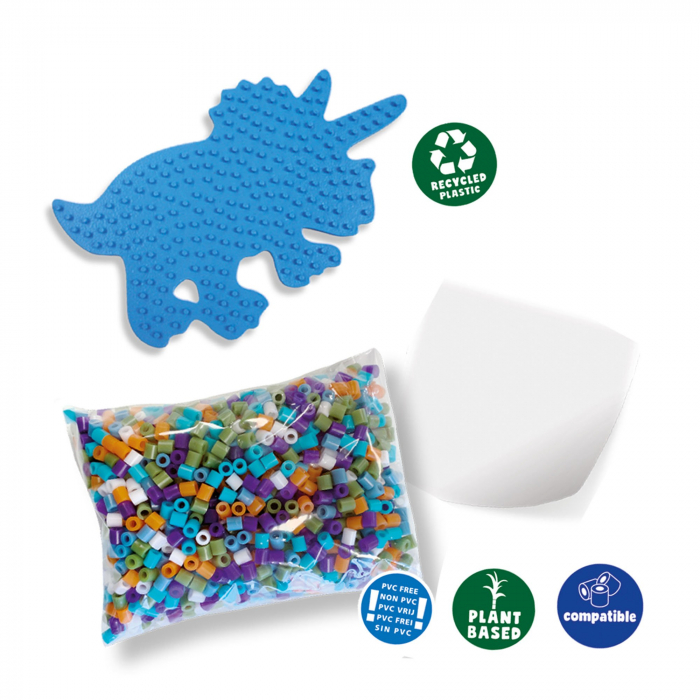 Set creativ Green Beedz – Margele de calcat Triceraptos [3]