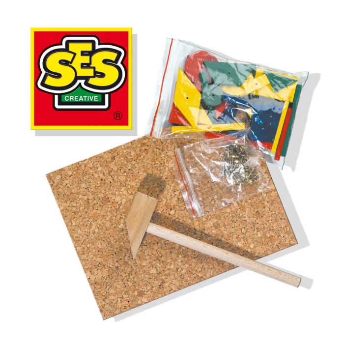 Set constructie copii - Jucarie de indemanare cu ciocan si cuie - Hammer Tic Original [2]