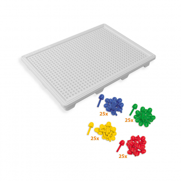 Set creativ mozaic - Tabla compacta mozaic cu peg-uri colorate [5]