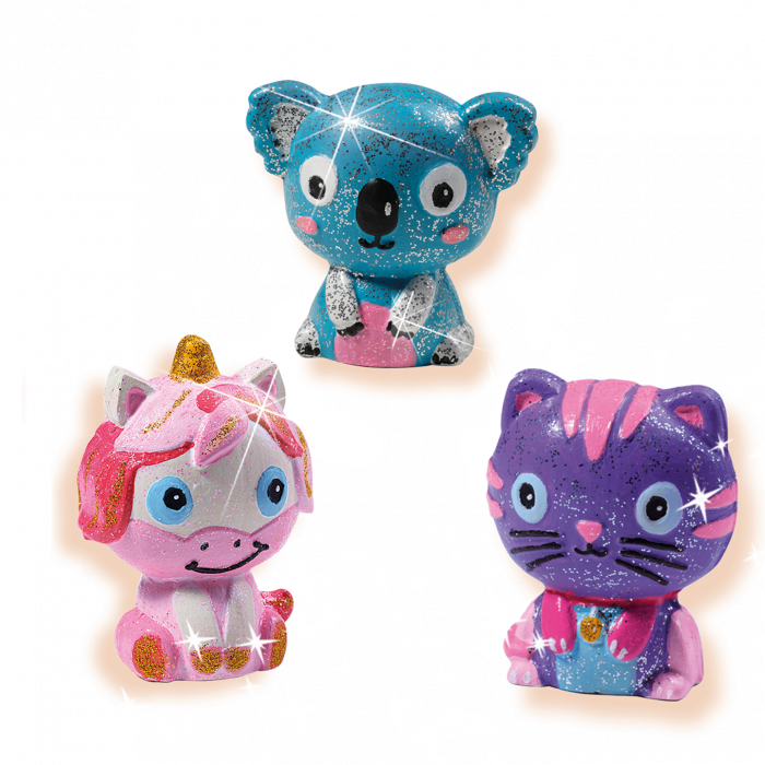 Set creativ mulaj si pictura - Animale cu glitter [2]