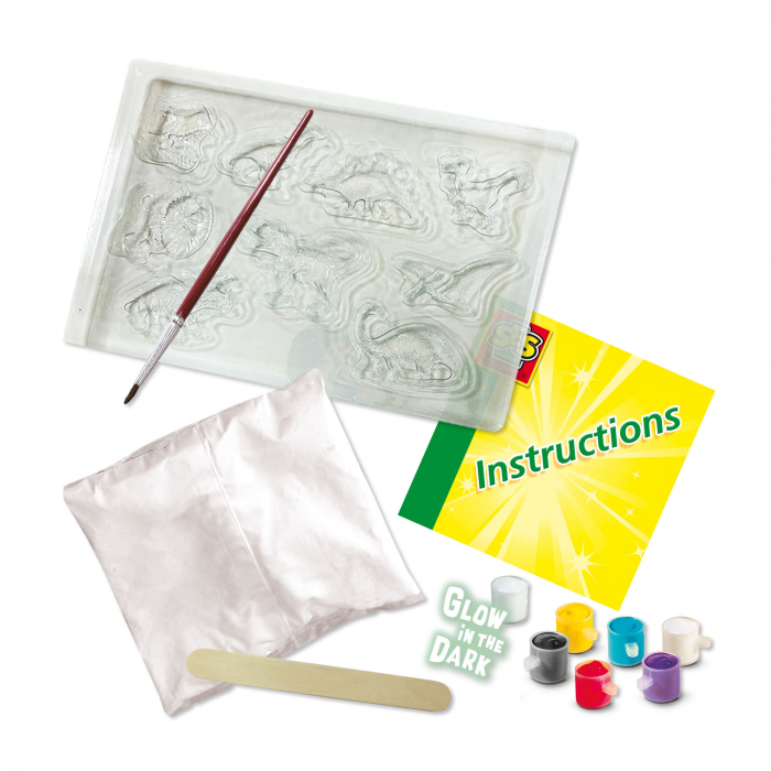 Set de lucru manual pentru copii cu dinozauri fosforescenti [3]