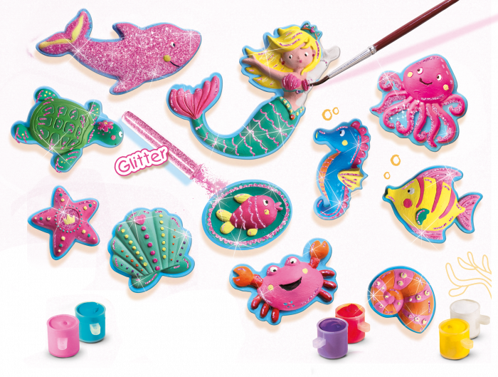 Set creativ mulaj si pictura - Figurine ocean [4]