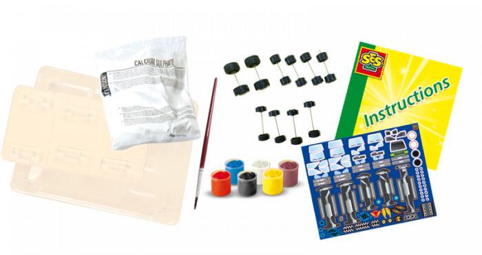 Set creativ mulaj si pictura - Masini [3]