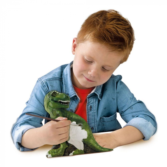 Set creativ mulaj si pictura - T-rex cu schelet fotoluminescent [3]
