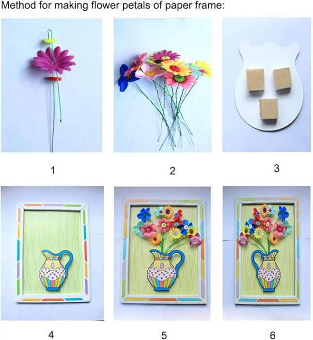 Set creativ pentru lucru manual, DIY, Creaza Vaza cu flori [3]