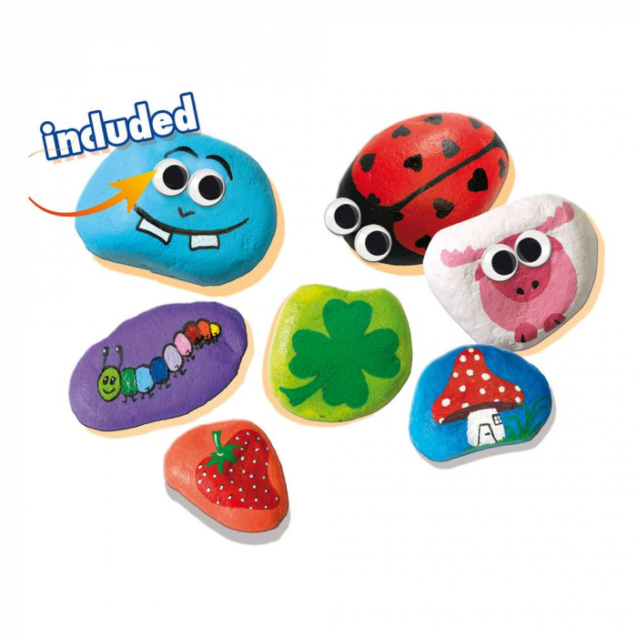 Set creativ copii - Picteaza pietre [2]