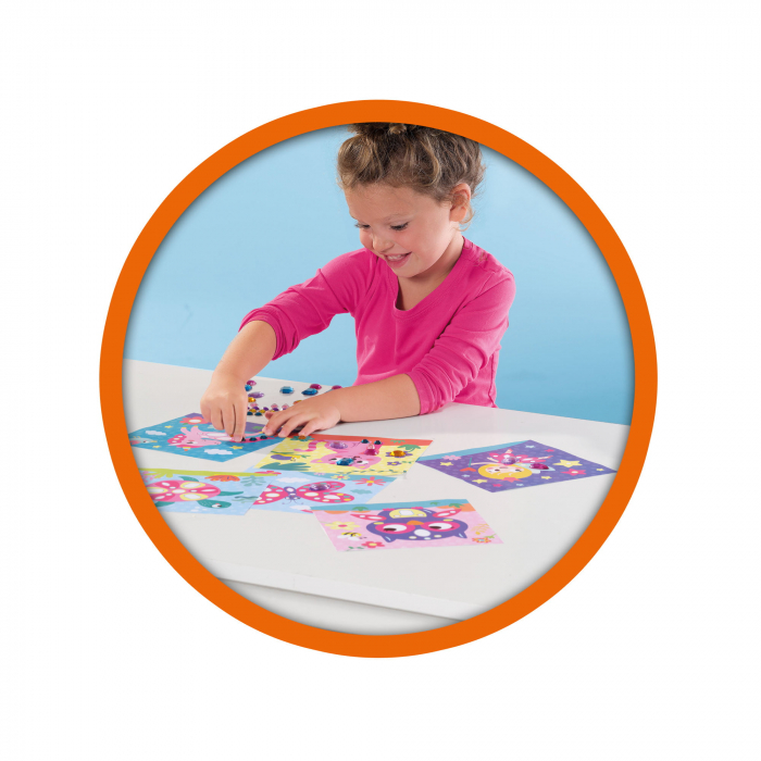 Set creativ pentru copii cu diamante autocolante [4]