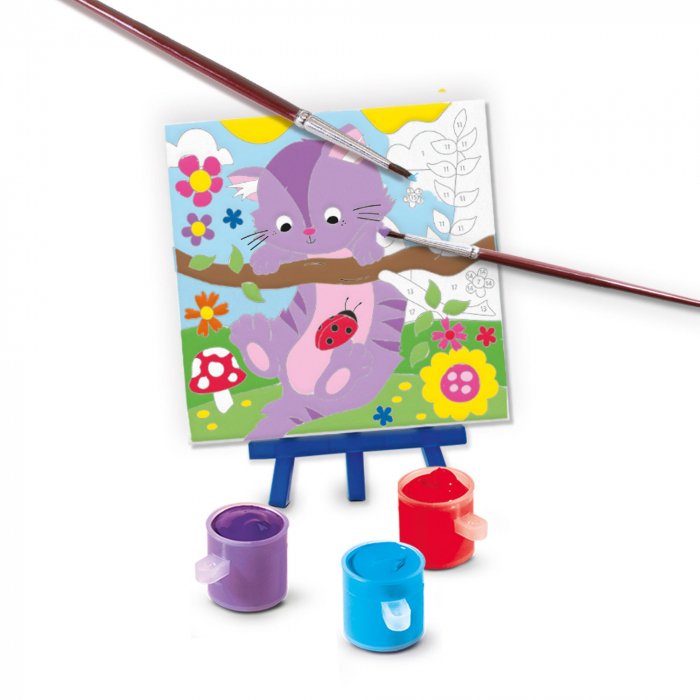 Set creativ - Pictura pe numere Animale de companie (3 panze) [3]