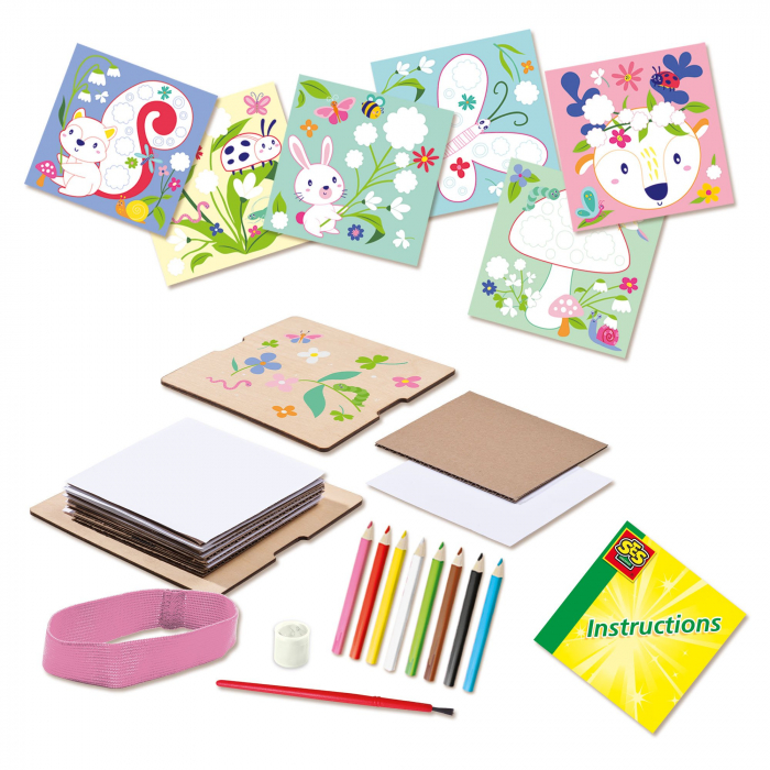 Set de lucru manual cu presa de flori pentru copii [2]