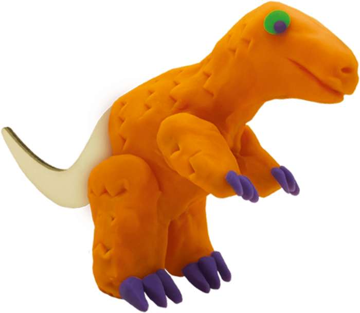 Set creativ - Schelete de dinozauri din lemn si plastilina [4]