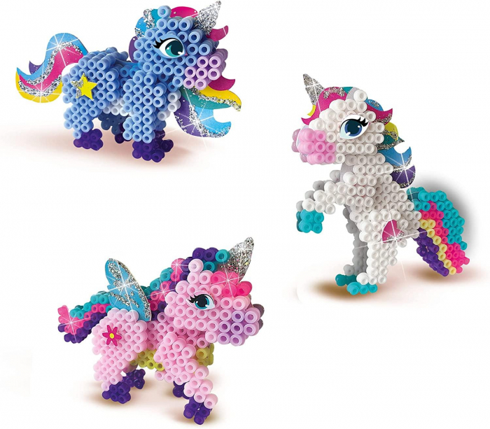 Set creativ - Tablou margele de calcat - Unicorni [5]