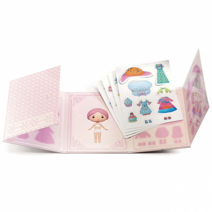 Set cu abtibilduri repozitionabile Miss Lilypink, Djeco [4]