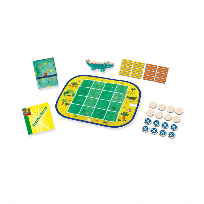 Set de 3 jocuri copii Connect Four, Dots and Boxes si joc de stivuire [4]