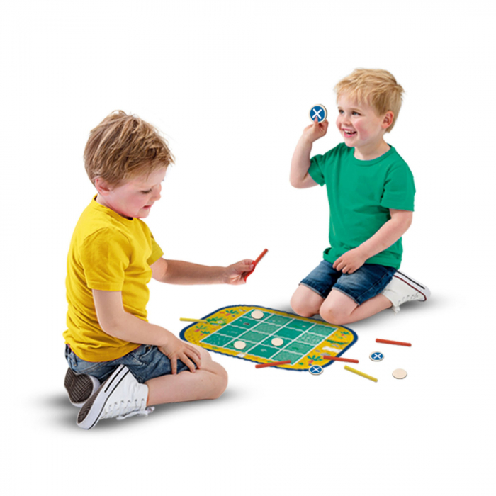 Set de 3 jocuri copii Connect Four, Dots and Boxes si joc de stivuire [5]