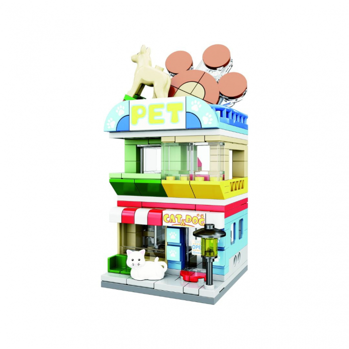 Set de constructie copii - Magazin de animale (222 piese) [2]