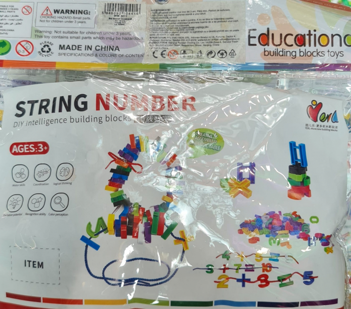 Set de construcție cu 100 de piese pentru copii - Descoperă distracția matematică cu sirul de numere! [2]