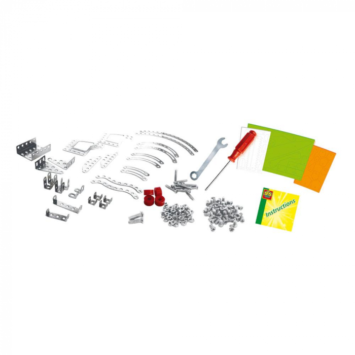 Set de constructie copii - Dinozauri din metal T-rex si Stegosaurus [5]