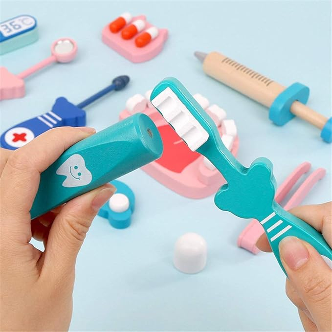 Set de lemn, Trusa doctor stomatolog [3]