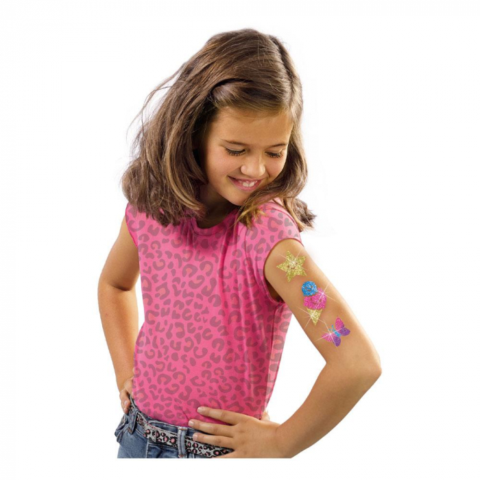 Set de tatuaje pentru copii - Personalizare in culori cu sclipici [2]