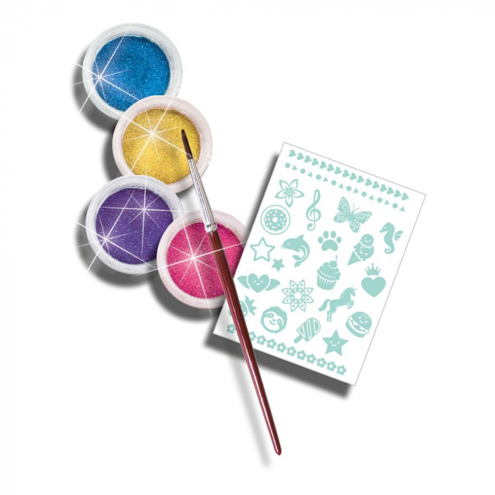 Set de tatuaje pentru copii - Personalizare in culori cu sclipici [3]